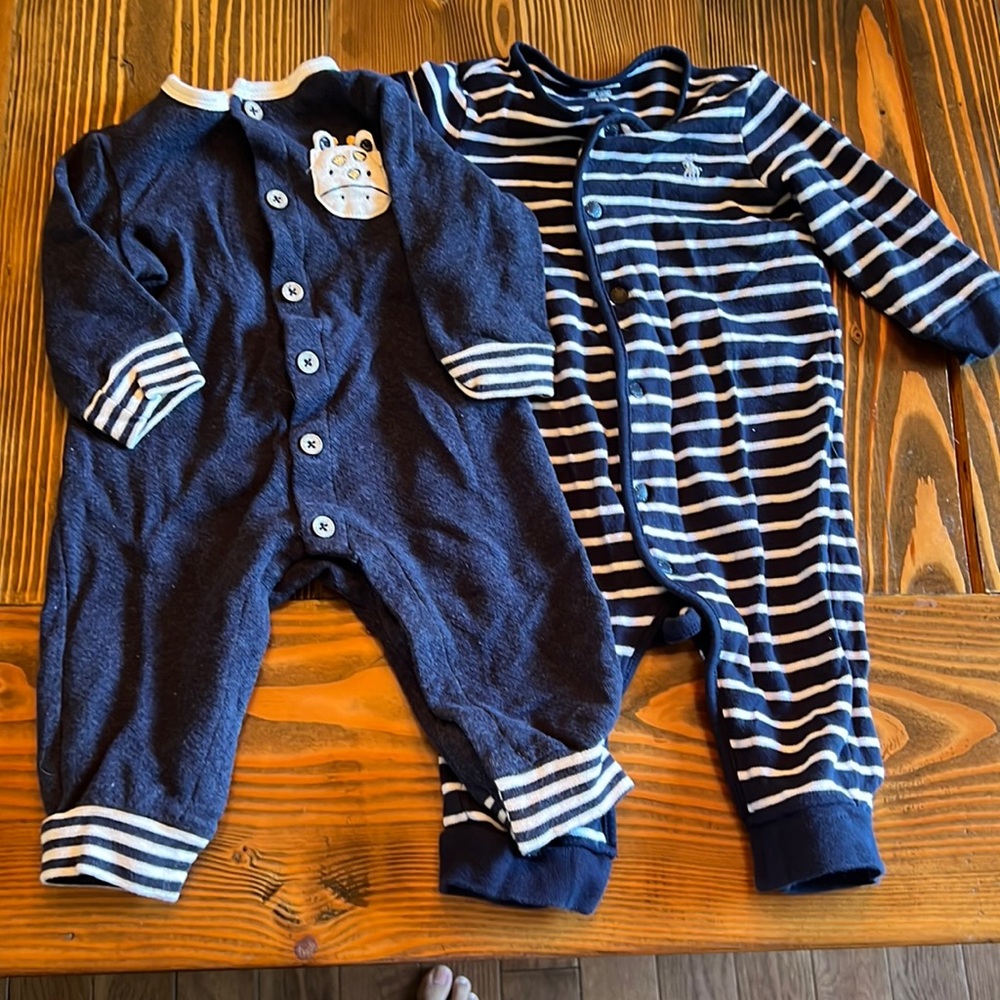 Set of 2 footless sleepers